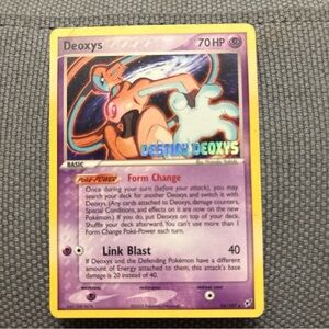 Deoxys HOLO stamped Pokémon Card Basic 16/107 2005